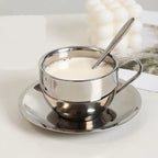 Modern Stainless Steel Coffee Cup Set