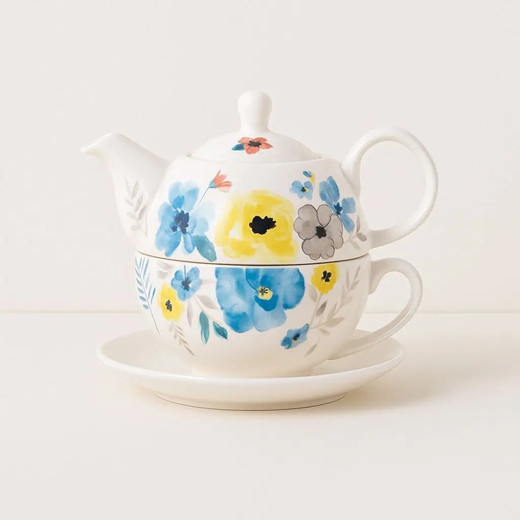 Charming Floral Tea Set for One – Perfectly Compact