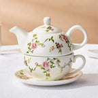 Charming Floral Tea Set for One – Perfectly Compact