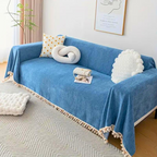 Cozy Chenille Throw Blanket - Soft, Fade-Resistant Sofa Cover