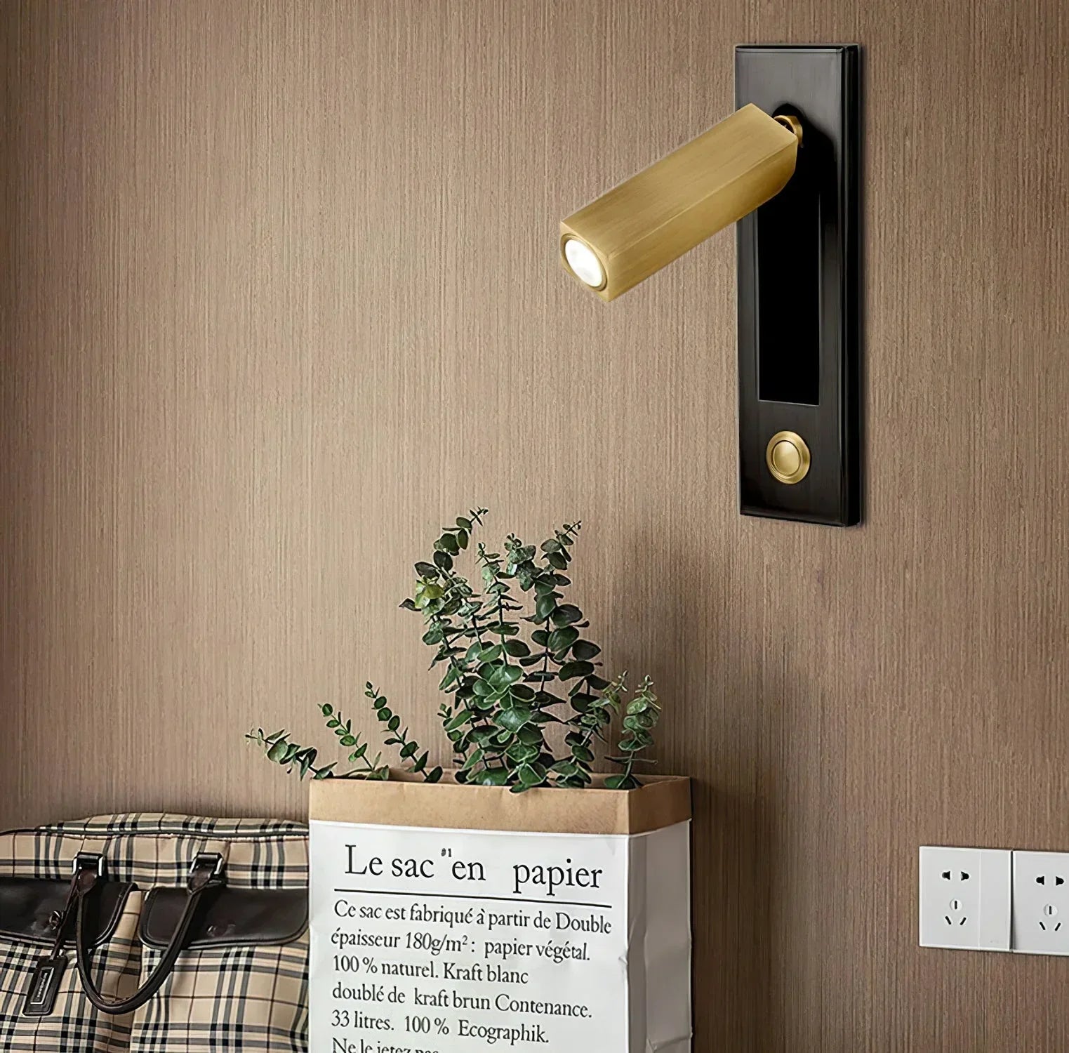 Contemporary Wall Lamp for Bedside with Adjustable Features