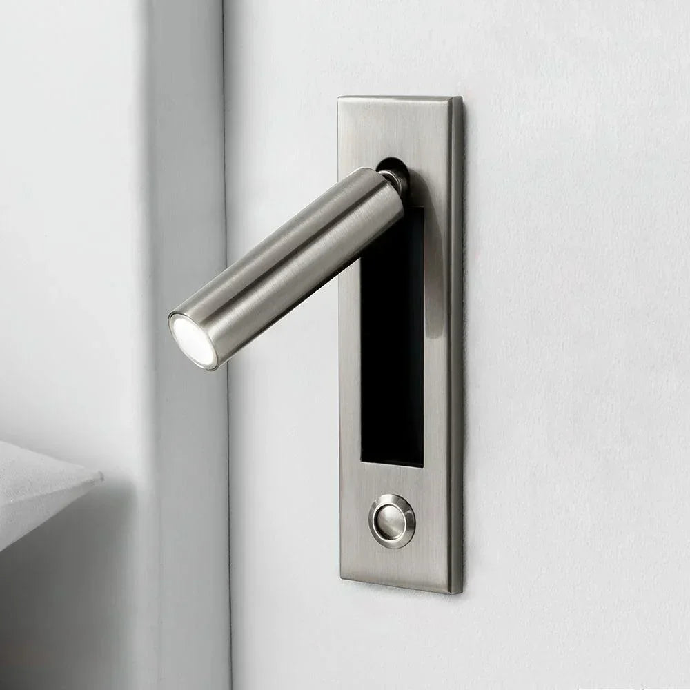 Contemporary Wall Lamp for Bedside with Adjustable Features
