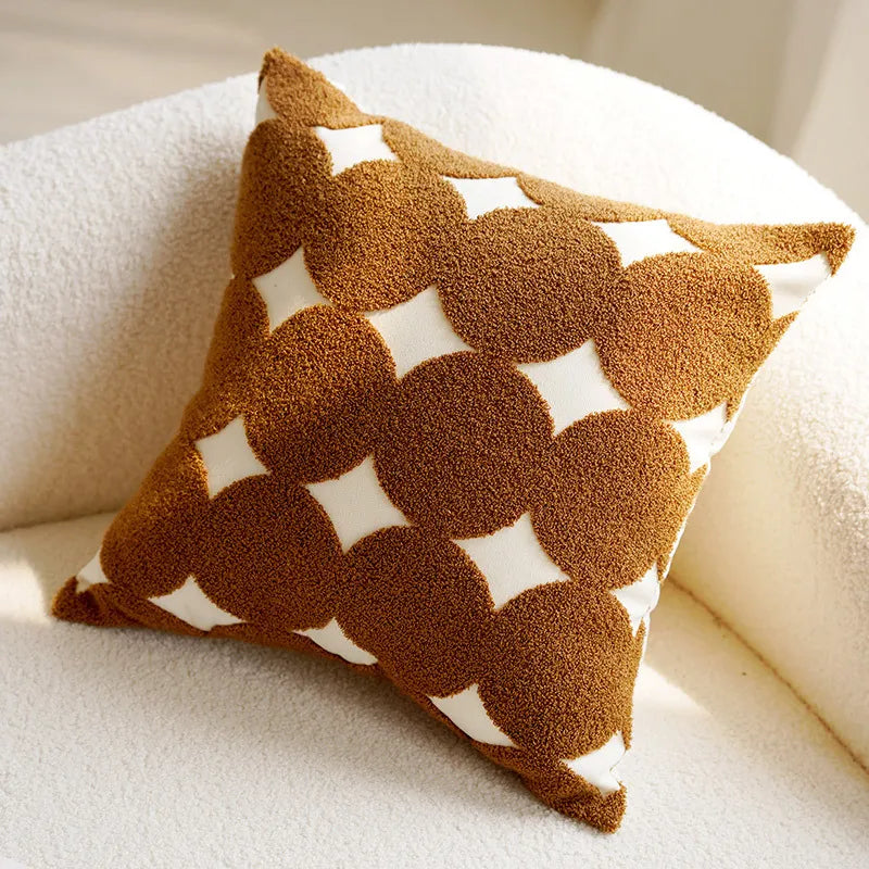 Animal Print and Abstract Pattern Pillow Cover – 17.72 x 17.72 Inch