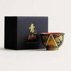 Elegant Porcelain Tea Cup with Enamel Finish