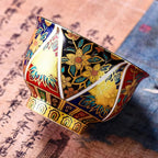 Elegant Porcelain Tea Cup with Enamel Finish