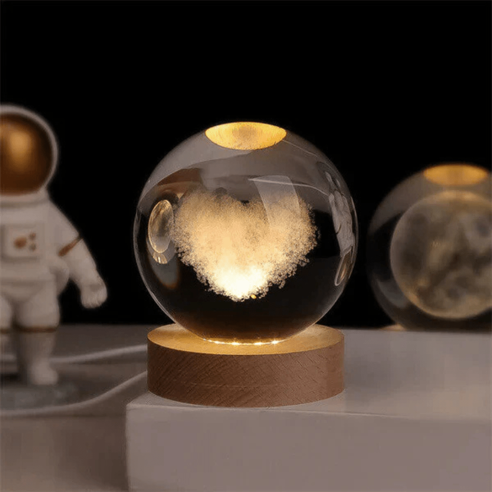 Starlight Glass Sphere Lamp for Cozy Spaces