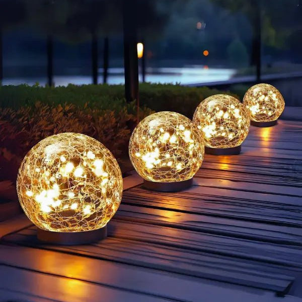 Magical Solar Glass Orb Light for Enchanting Ambiance