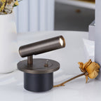Cylindrical Head Metal Wall Lamp for Reading - Adjustable Design