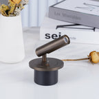 Cylindrical Head Metal Wall Lamp for Reading - Adjustable Design