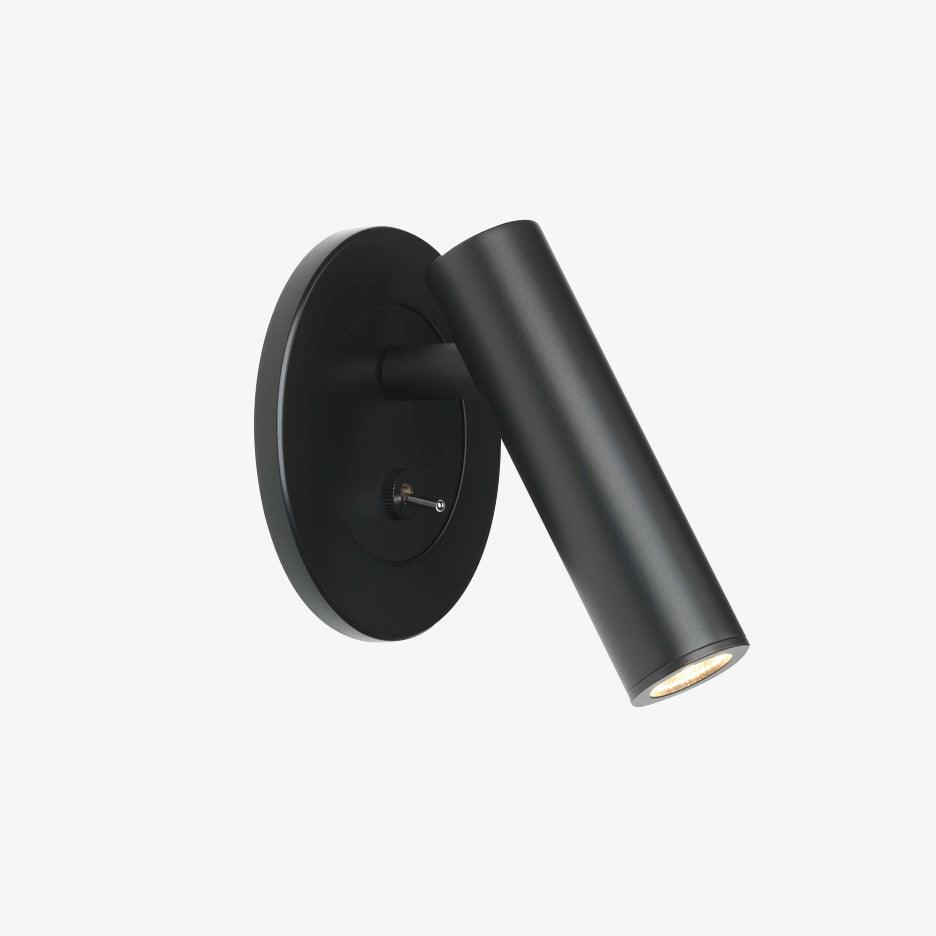 Cylindrical Head Metal Wall Lamp for Reading - Adjustable Design