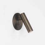 Cylindrical Head Metal Wall Lamp for Reading - Adjustable Design