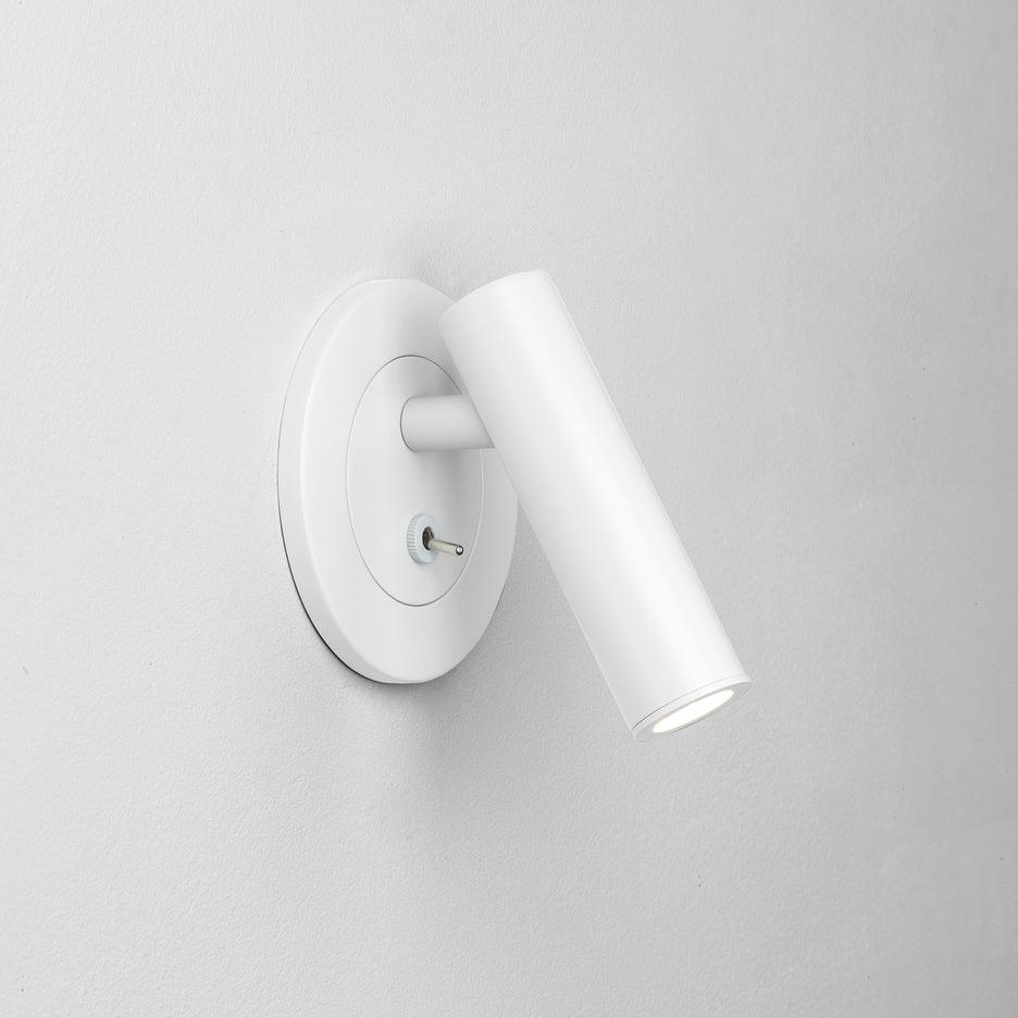 Cylindrical Head Metal Wall Lamp for Reading - Adjustable Design