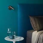 Cylindrical Head Metal Wall Lamp for Reading - Adjustable Design