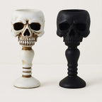 Gothic Elegance Skull Candle Stand