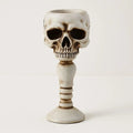 Gothic Elegance Skull Candle Stand
