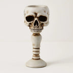 Gothic Elegance Skull Candle Stand