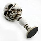 Gothic Elegance Skull Candle Stand