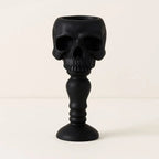 Gothic Elegance Skull Candle Stand
