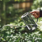 Stylish Stainless Steel Watering Can with Precision Spout
