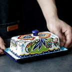 Charming Ceramic Butter Keeper with Elegant Lid