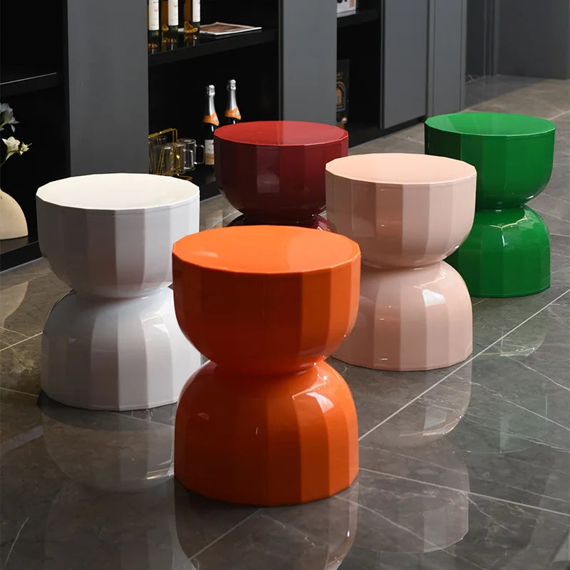 Scandinavian Minimalist Accent Table with Hourglass Shape