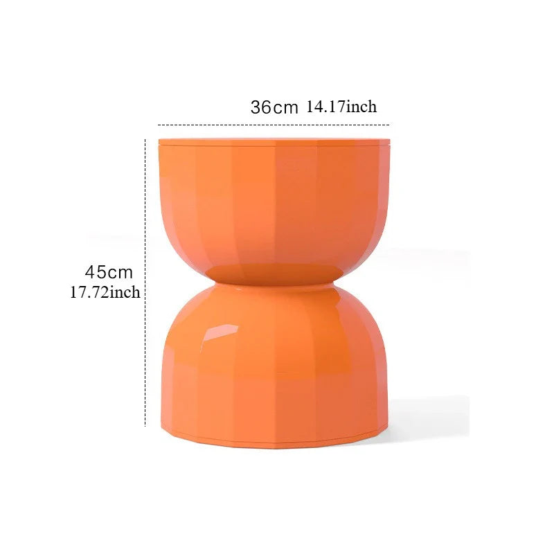 Scandinavian Minimalist Accent Table with Hourglass Shape