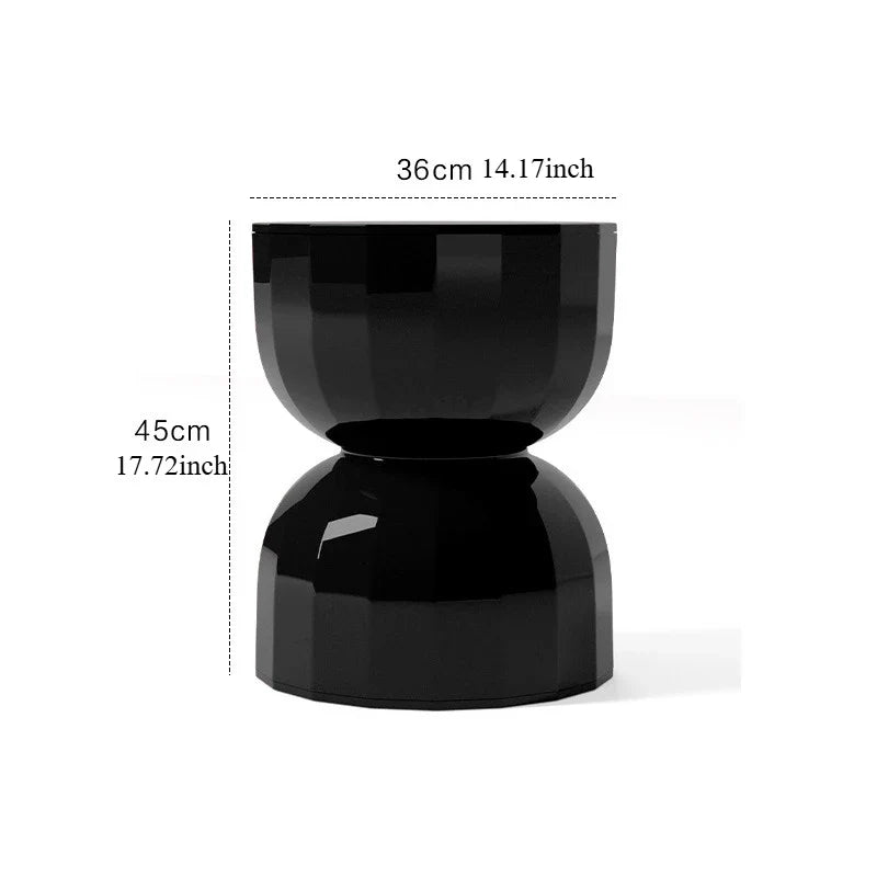 Scandinavian Minimalist Accent Table with Hourglass Shape