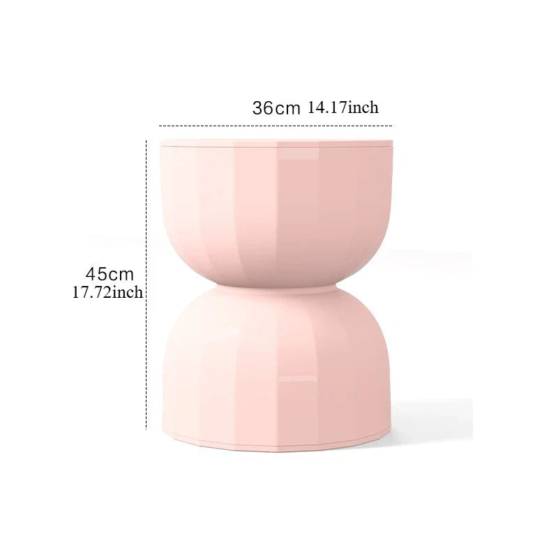 Scandinavian Minimalist Accent Table with Hourglass Shape