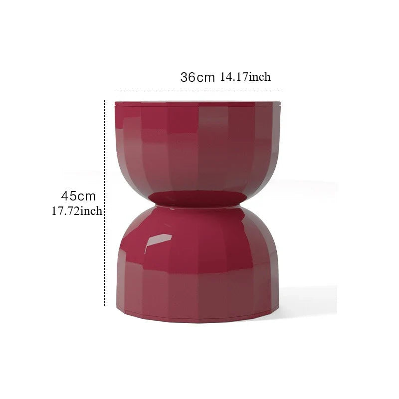Scandinavian Minimalist Accent Table with Hourglass Shape