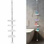 Adjustable Corner Shower Storage Rack with Tension Pole