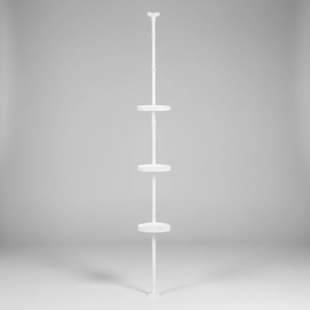 Adjustable Corner Shower Storage Rack with Tension Pole