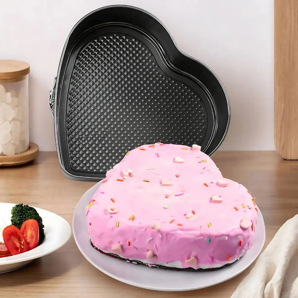 Charming Heart-Shaped Nonstick Baking Pan
