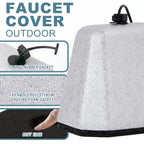 Insulated Foam Covers for Outdoor Faucets - Winter Freeze Protection