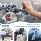 Insulated Foam Covers for Outdoor Faucets - Winter Freeze Protection