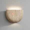 Soft Ambient Light Stone Wall Sconce for Wabi Sabi Decor