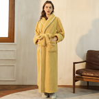 Long Sleeve Warm Lounge Robe for Winter