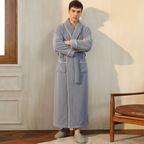 Long Sleeve Warm Lounge Robe for Winter