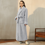 Long Sleeve Warm Lounge Robe for Winter