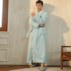 Long Sleeve Warm Lounge Robe for Winter
