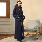 Long Sleeve Warm Lounge Robe for Winter