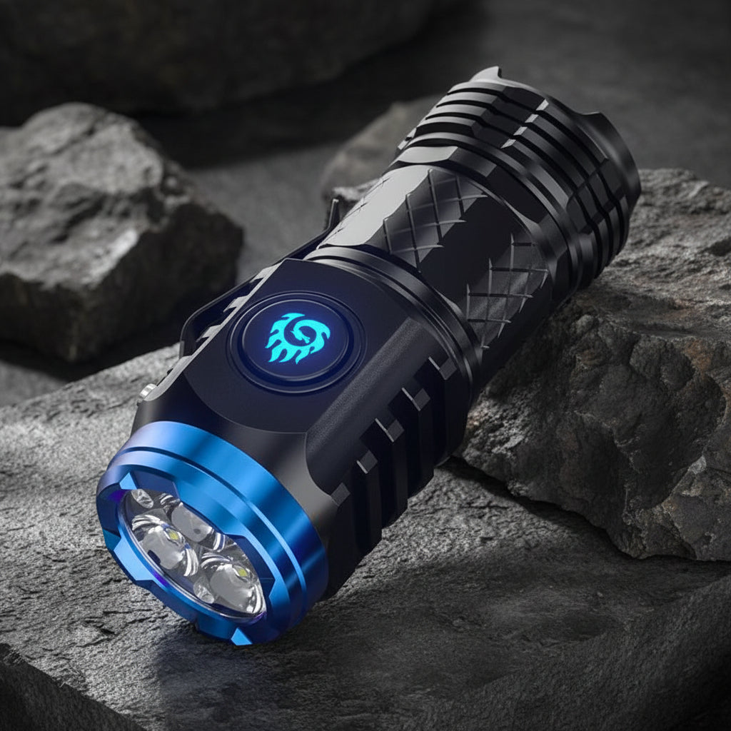 Compact LED Torch - Rechargeable, Waterproof Mini Flashlight