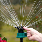 360-Degree Sprinkler with Multiple Nozzles for Complete Garden Irrigation