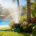 360-Degree Sprinkler with Multiple Nozzles for Complete Garden Irrigation