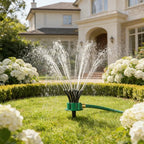 360-Degree Sprinkler with Multiple Nozzles for Complete Garden Irrigation