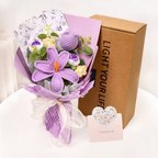 Knitted Tulip Bouquet for Home Decoration