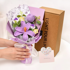 Knitted Tulip Bouquet for Home Decoration