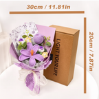 Knitted Tulip Bouquet for Home Decoration