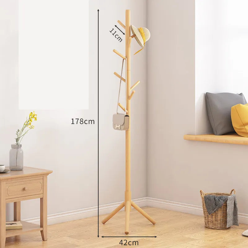 Sleek Wooden Coat Stand for Stylish Spaces