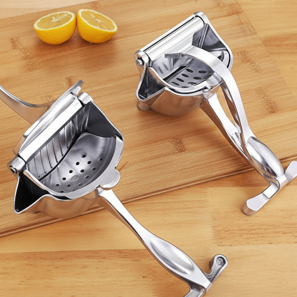 Manual Stainless Steel Citrus Press for Fresh Juice Extraction