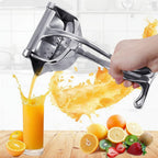 Manual Stainless Steel Citrus Press for Fresh Juice Extraction